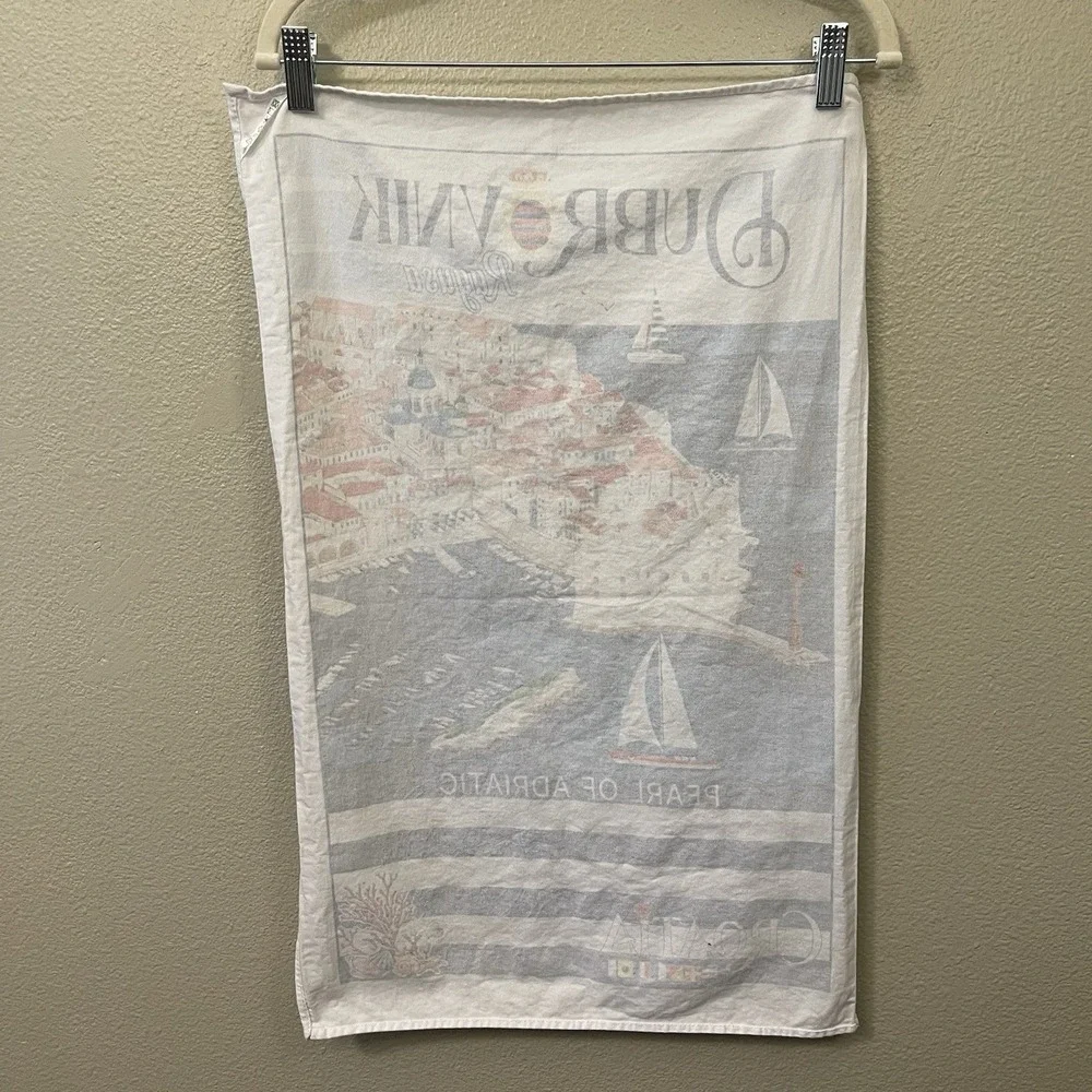 Dubrovnik Croatia Harbor Tea Towel Game Of Thrones Kings‎ Landing Location